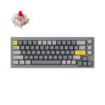 Keychron Q2-D1 QMK Custom Mechanical Keyboard Fully Assembled Gateron G Pro Red Switches Silver Grey