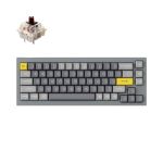 Keychron Q2-D3 QMK Custom Mechanical Keyboard Fully Assembled Gateron G Pro Brown Switches Silver Grey