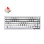 Keychron Q2-P1 Q2 QMK Custom Mechanical KeyboardFully Assembled Knob Shell White Gateron G Pro Red Switches