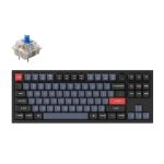 Keychron Q3-M2 Q3 QMK Custom Mechanical Keyboard Fully Assembled Knob Carbon Black A Gateron G Pro Blue Switches