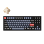 Keychron Q3-M8 Q3 QMK Custom Mechanical Keyboard Fully Assembled Knob (Special Edition) Carbon Black B Kailh Box Cream Switches
