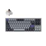 Keychron Q3P-N3 Q3 Pro QMK/VIA Wireless CustomMechanical Keyboard Fully Assembled Knob Silver Grey Keychron K Pro