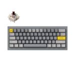 Keychron Q4-D3 Q4 QMK Custom Mechanical Keyboard Fully Assembled Silver Grey A Gateron G Pro Brown Switches