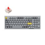 Keychron Q5-N1 QMK Custom Mechanical KeyboardFully Assembled Knob Silver Grey-A Gateron G Pro Red