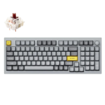 Keychron Q5-N3 QMK Custom Mechanical KeyboardFully Assembled Knob Silver Grey-A Gateron G Pro Brown