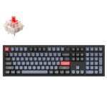 Keychron Q6-M1 QMK Custom Mechanical KeyboardFully Assembled Knob Carbon Black-A Gateron G Pro Red