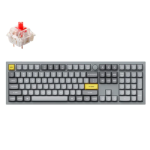 Keychron Q6-N1 QMK Custom Mechanical KeyboardFully Assembled Knob Silver Grey-A Gateron G Pro Red