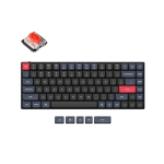 Keychron S1-H1 S1 QMK Custom Mechanical Keyboard RGB Backlight Low Profile Gateron Mechanical (Hot-swappable) Red Switches