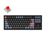 Keychron V3-D1 V3 QMK Custom Mechanical KeyboardFully Assembled Knob Carbon Black (Non-transparent) Keychron K Pro Red Switches