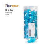 Tecsee Blue Sky Switch 110 Pack Cylinder Linear Stem Double Gold Spring 63.5g