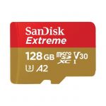 SanDisk SDSQXA1-128G Extreme MicroSDXC UHS-I U3 A2Upto 160MB/s read and 90MB/s write. 4K UHD USH Class 3