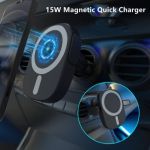 15W Magnetic Wireless Car Holder ChargerBlack