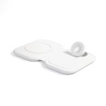 15W 3 in 1 Magnetic Folding Wireless Charger White