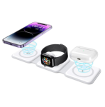 3in1 Foldable Magnetic Wireless Charger PadWhite