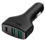 Aukey CC-Y3 3-Port Car Charger USB-C Quick Charge