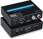 4K@60Hz HDMI Audio & ARC Extractor Converter Black