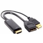 HDMI + USB to DP Converter Supports 4K*2K @30HzHDMI Male to Displayport Female