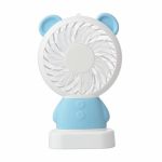 Mini Personal Fan with Multi-Color LED LightBlue Bear