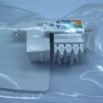 #LK-2001C/W Cat.5e Keystone Jack with Dust Cover110 IDC White Color