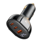 Mcdodo CC-4450128W Dual USB C+ USB  Car Charger Black