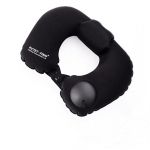 Travel Pillow Black Hand Inflatable CarryingBag Included