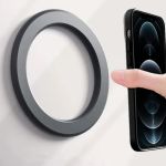 Magnetic Wall Ring Holder For iPhone 15 /14 /13 / 12 Black