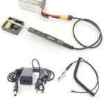TS100 Digital OLED Programmable Soldering Iron Kit Blue with B2 Tip Portable for Field Repair