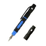 4 in1 Single Pen Style ScrewDriver Black/Blue