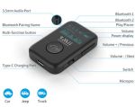 Zoweetek B07Pro+In-car Bluetooth Audio HiFi Receiver Black