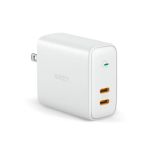 AUKEY PA-D2 Focus Duo 36W Power Delivery Dual-Port PD USB-C Charger with Dynamic Detect White