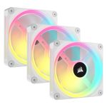 Corsair CO-9051006-WW QX120 RGB Triple White iCUE LINK 120mm PWM PC Fans Starter Kit with iCUE LINK System Hub