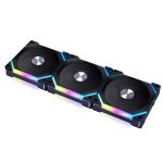 Lian Li UF-SL120V2-3B UNI Fan SL120 V2 RGB Black 120mm Fans 3 Pack with Controller