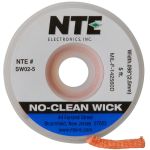 NTE SW02-5 No-Clean Solder Wick  #4/Blue Width .098in (2.5mm) Length 5 ft.