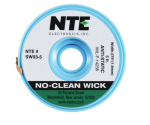NTE SW03-5 No-Clean Solder Wick Anti-Stat Bobbin #3/Green Width .075in (1.9mm) Length 5 ft.