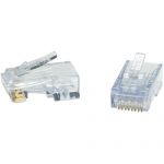 Platinum Tools 100028C ezEX44 10G RJ45 Connector 50-Pack Clamshell For Cat6/6A 23AWG Cable