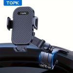 TOPK D40 Adjustable Car Phone Holder for Dashboard Black