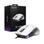 EVGA 905-W1-12WH-KR X12 White RGB Gaming Mouse 8k Wired Customizable Dual Sensor 16000 DPI 5 Profiles 8 Buttons Ambidextrous