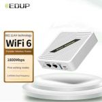 EDUP EP-RT2656 Portable AX1800 WiFi 6 Router White