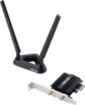 ASUS PCE-AXE59BT WiFi 6E PCI-E Adapter 2x External Antennas with Magnetized Base 6GHz Band 160MHz Bluetooth 5.2