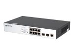 BDCOM S2510-P S2500-P Series Ethernet PoE SwitchL3 Lite Managed 8x Gigabit Ethernet PoE+ Ports 2x Gigabit Ethernet SFP Ports