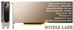 PNY NVL40STCGPU-KIT Nvidia L40S Graphics Card 48 GB GDDR6 PCI Express 4.0 x16 Dual Slot