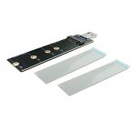 MC NVME-31USBA M.2 NVMe SSD to USB 3.2 Gen 2x110Gbps Type-A Male Adapter Includes Thermal Pads LED Status Indicator
