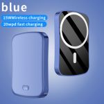 Magnetic Wireless Power Bank 5000mAh20W PD Charging Blue