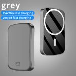 Magnetic Wireless Power Bank 5000mAh20W PD Charging Grey