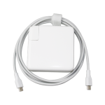 61W USB-C  Power Adapte with 6ft USB C-C Cable White