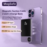 Magnetic Power Bank 10000mAh Purple