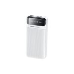 20000mAh Power Bank w/ Type C/Lighting/Micro Charging Cables White