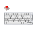 Keychron Q1P-P1W Q1 Pro QMK/VIA Wireless CustomMechanical Keyboard Fully Assembled Knob (Special Edition) Shell White