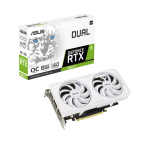 ASUS DUAL-RTX3060TI-O8GD6X-WHITE Dual RTX 3060 Ti Nvidia GeForce Graphics Card White Edition 8GB GDDR6X 1x HDMI 2.1