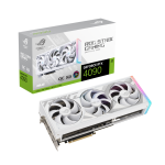 ASUS ROG-STRIX-RTX4090-O24G-WHITE ROG Strix GeForce RTX 4090 24GB GDDR6X White OC Edition Graphics Card PCI Express 4.0